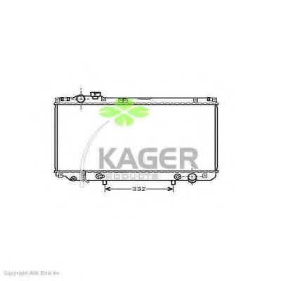 KAGER 311137 Радиатор охлаждения двигателя KAGER для LEXUS