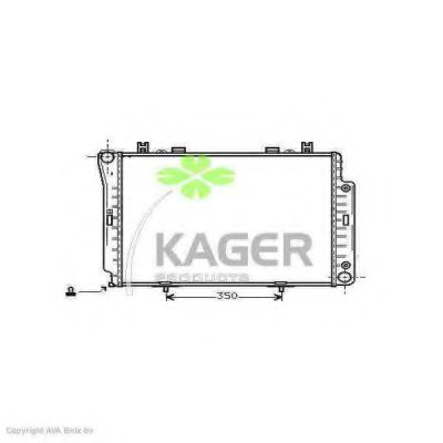 KAGER 311240 Радиатор охлаждения двигателя KAGER для MERCEDES-BENZ
