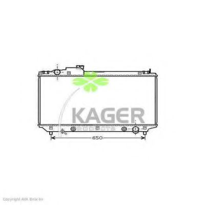 KAGER 312582 Радиатор охлаждения двигателя KAGER для LEXUS