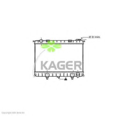 KAGER 313003 Радиатор охлаждения двигателя для LAND ROVER