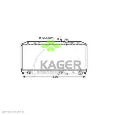KAGER 313098 Радиатор охлаждения двигателя для MAZDA RX-8