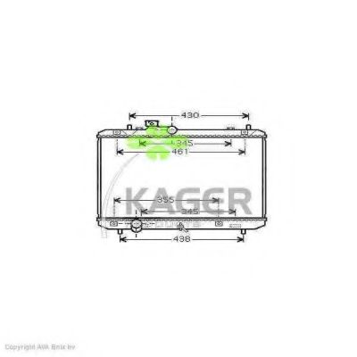 KAGER 313309 Радиатор охлаждения двигателя KAGER для SUZUKI