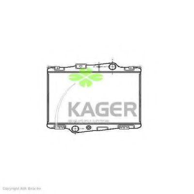 KAGER 313504 Радиатор охлаждения двигателя для VOLVO F 10