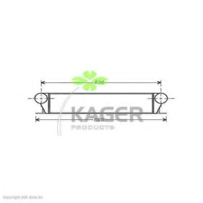 KAGER 313875 Интеркулер KAGER 
