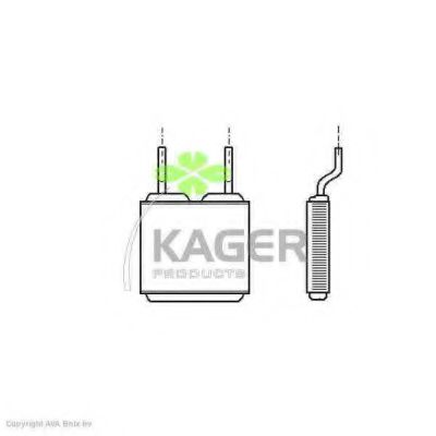 KAGER 320082 Радиатор печки для OPEL TIGRA