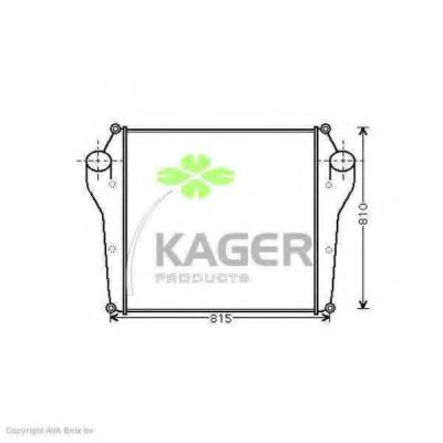 KAGER 313908 Интеркулер KAGER 