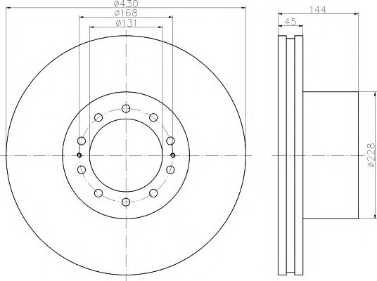 DON CVD670 Тормозные диски для MERCEDES-BENZ AXOR