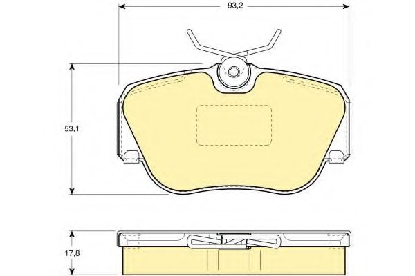 GIRLING 6108171 Тормозные колодки GIRLING для MERCEDES-BENZ