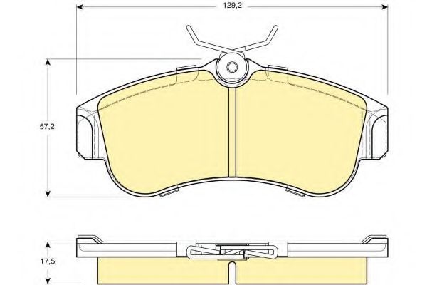 GIRLING 6108481 Тормозные колодки GIRLING для NISSAN