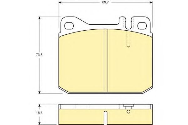 GIRLING 6111032 Тормозные колодки GIRLING для VOLKSWAGEN