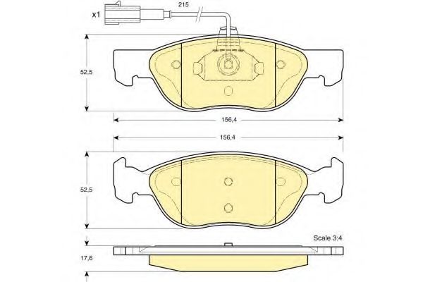 GIRLING 6113872 Тормозные колодки GIRLING для ALFA ROMEO