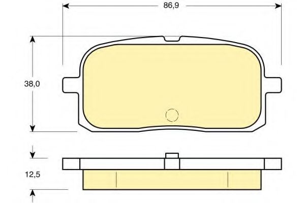 GIRLING 6132259 Тормозные колодки для TOYOTA SERA