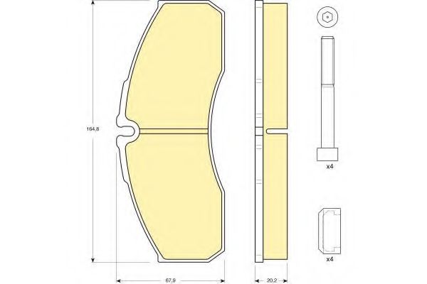 GIRLING 6133854 Тормозные колодки GIRLING для NISSAN