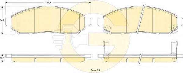 GIRLING 6135209 Тормозные колодки GIRLING для NISSAN