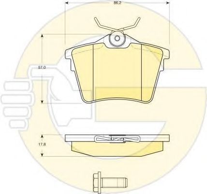 GIRLING 6411451 Комплект тормозов, дисковый тормозной механизм 