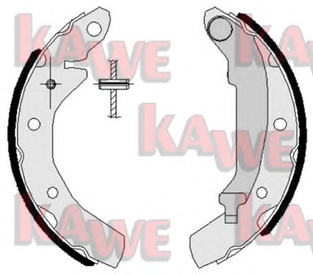 KAWE 07260 Ремкомплект барабанных колодок для DAEWOO TICO