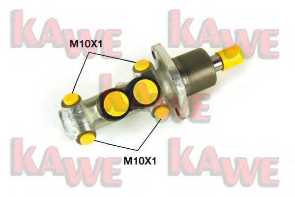 KAWE B1913 Ремкомплект тормозного цилиндра KAWE для SKODA