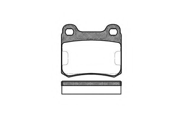 KAWE 015700 Тормозные колодки KAWE для MERCEDES-BENZ