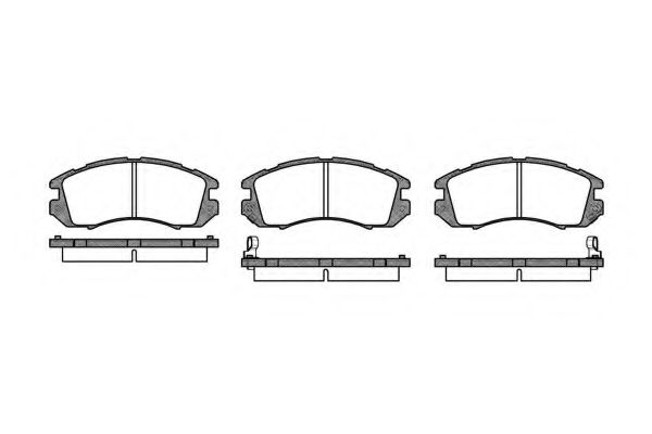 KAWE 019112 Тормозные колодки KAWE для SUBARU