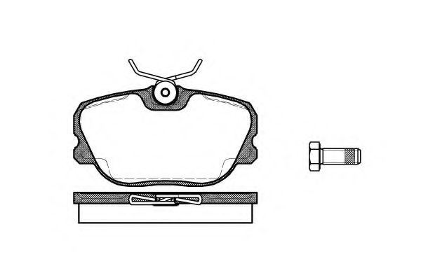 KAWE 028000 Тормозные колодки KAWE для VOLVO