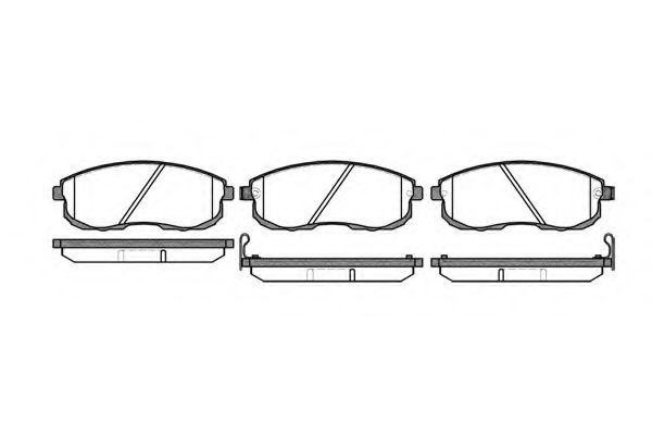 KAWE 029312 Тормозные колодки KAWE для NISSAN