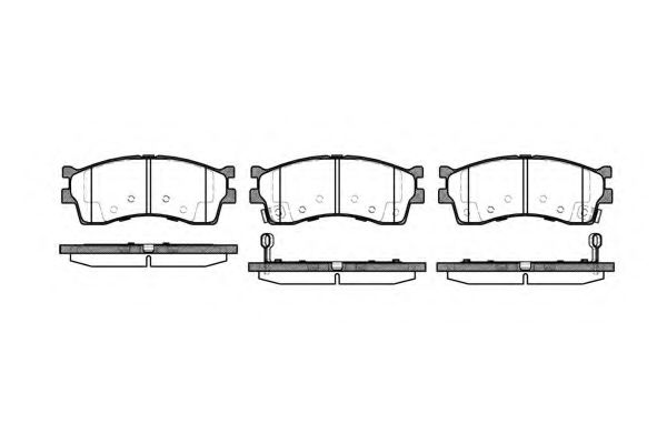 KAWE 041542 Тормозные колодки KAWE для KIA