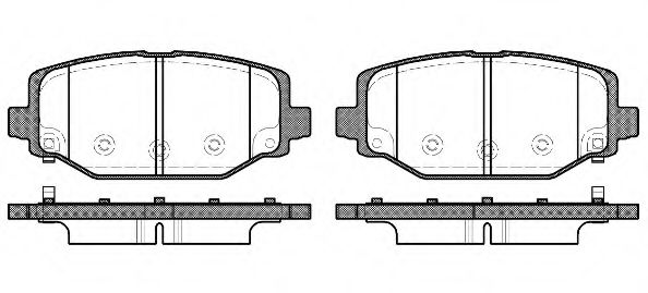 KAWE 148304 Тормозные колодки KAWE для CHRYSLER