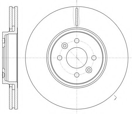 KAWE 6104910 Тормозные диски KAWE для RENAULT GRAND SCENIC