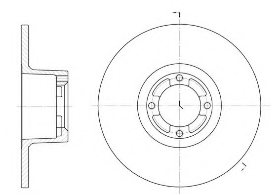 KAWE 6121900 Тормозные диски для ROVER MINI