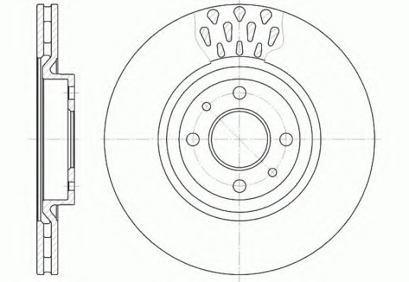 KAWE 631510 Тормозные диски KAWE для FIAT