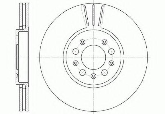 KAWE 654410 Тормозные диски KAWE для SEAT