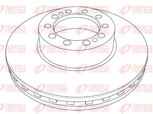 KAWE NCA121020 Тормозные диски для DAF