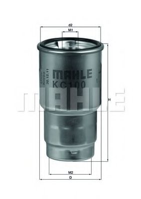 MAHLE ORIGINAL KC100D Топливный фильтр для MAZDA