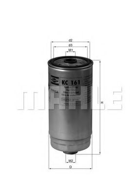 MAHLE ORIGINAL KC161 Топливный фильтр MAHLE ORIGINAL 