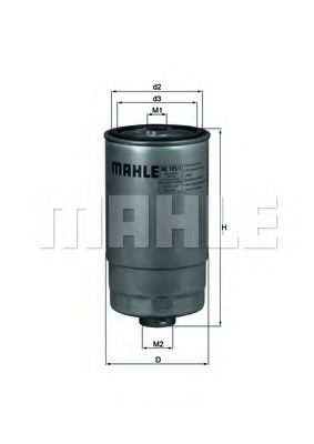MAHLE ORIGINAL KC1951 Топливный фильтр MAHLE ORIGINAL 