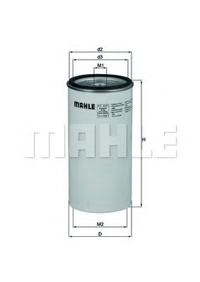 MAHLE ORIGINAL KC200 Топливный фильтр MAHLE ORIGINAL 