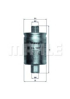 MAHLE ORIGINAL KL182 Топливный фильтр для LADA