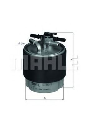 MAHLE ORIGINAL KL44018 Топливный фильтр 