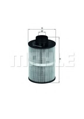 MAHLE ORIGINAL KX208D Топливный фильтр для FIAT IDEA