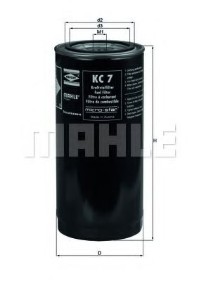 MAHLE ORIGINAL KC7 Топливный фильтр для DAF SB