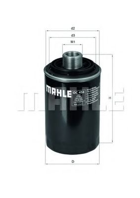 MAHLE ORIGINAL OC456 Масляный фильтр MAHLE ORIGINAL для AUDI A4