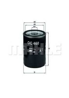 MAHLE ORIGINAL OC460 Масляный фильтр для JAGUAR XF