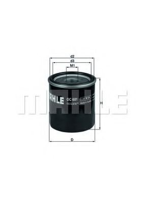MAHLE ORIGINAL OC601 Масляный фильтр для PEUGEOT 108