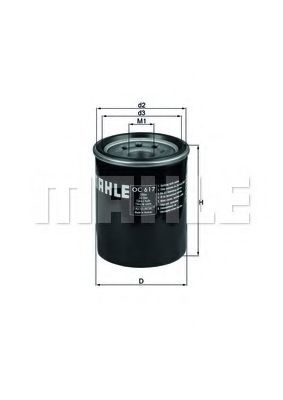 MAHLE ORIGINAL OC617 Масляный фильтр для HONDA PRELUDE 5 (BB)