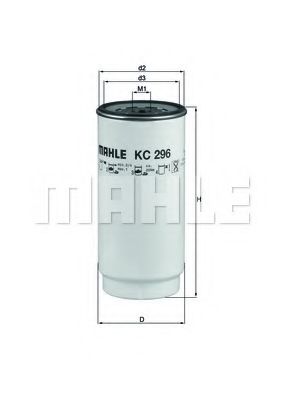 MAHLE ORIGINAL KC296D Топливный фильтр MAHLE ORIGINAL 