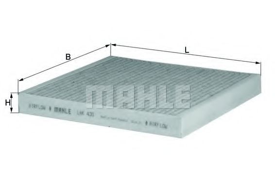 MAHLE ORIGINAL LAK430 Фильтр салона для SMART