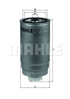 MAHLE ORIGINAL KC182 Топливный фильтр для IVECO