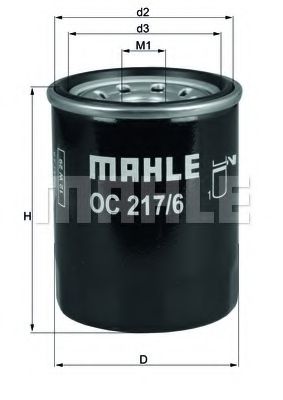 MAHLE ORIGINAL OC2176 Масляный фильтр MAHLE ORIGINAL для FIAT