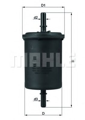 MAHLE ORIGINAL KL4161 Топливный фильтр для CHERY