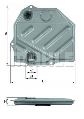 MAHLE ORIGINAL HX46 Фильтр коробки для PORSCHE